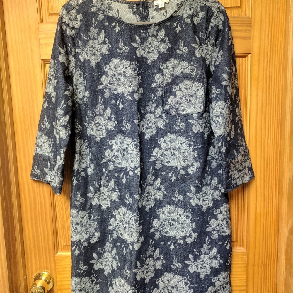 Gap Denim Floral Dress